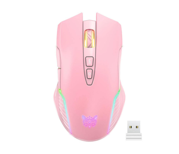 Onikuma Różowa Bezprzewodowa mysz do gier 2.4G CW905 - 1455712 - zdjęcie